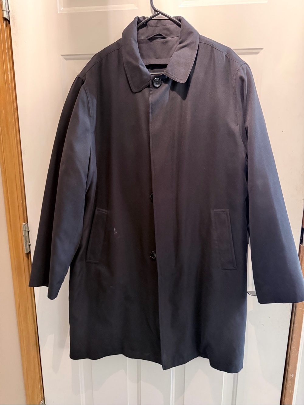 London Fog Men's Black Trench Coat